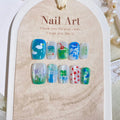 Press-On Nail Set Artistic Peel & Stick Long-Lasting Fit