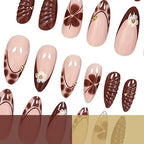 Press-On Nail Set Artistic Reusable 24-Piece