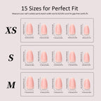 Press-On Nail Set Artistic Sparkle Easy Apply & Reusable