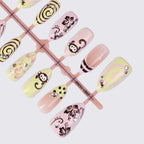 Press-On Nail Set Artistic Sparkle Easy Apply & Reusable
