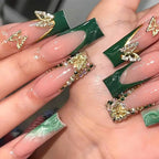Press-On Nail Set Assorted Designs Adhesive Strips