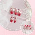 Press-On Nail Set Autumn Leaf Ombre Long-Lasting