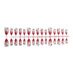 Press-On Nail Set Autumn Leaf Ombre Long-Lasting