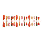 Press-On Nail Set Autumn Leaves & Floral Multiple Sizes