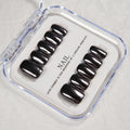 Press-On Nail Set Black Easy Application & Long-Lasting Wear
