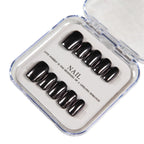 Press-On Nail Set Black Easy Application & Long-Lasting Wear