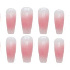 Press-On Nail Set Blush Glue-On & Reusable