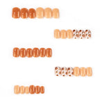 Press-On Nail Set Botanical Leaf Peel & Stick