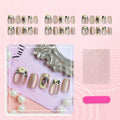 Press-On Nail Set Botanical Prints Peel-And-Stick & Reusable