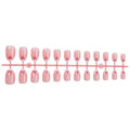 Press-On Nail Set Bow Design Easy Application Long-Lasting Wear