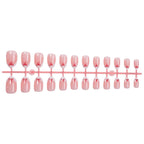 Press-On Nail Set Bow Design Easy Application Long-Lasting Wear