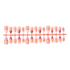 Press-On Nail Set Bow & Heart Designs
