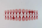 Press-On Nail Set Bow & Pearl Accents Easy Apply