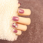 Press-On Nail Set Butterfly Accent No Glue & Reusable