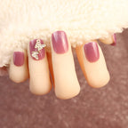 Press-On Nail Set Butterfly Accent No Glue & Reusable