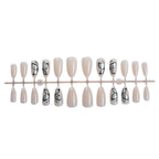 Press-On Nail Set Butterfly Design Reusable Adhesive Tabs