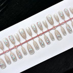Press-On Nail Set Butterfly Floral Reusable & Easy Application