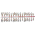 Press-On Nail Set Butterfly Floral Reusable & Easy Application