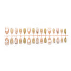 Press-On Nail Set Cat Designs No-Glue & Reusable