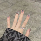 Press-On Nail Set Cat Eye Butterfly Glue-Free Reusable