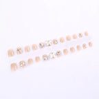 Press-On Nail Set Cat Eye Butterfly Glue-Free Reusable