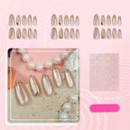 Press-On Nail Set Cat Eye Reusable Peel And Press