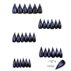 Press-On Nail Set Cat Eye Stiletto Easy Application
