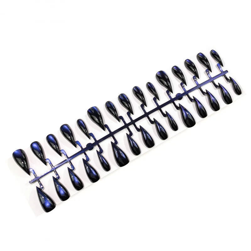 Press-On Nail Set Cat Eye Stiletto Easy Application