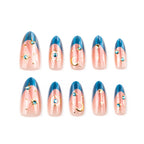 Press-On Nail Set Celestial Design Peel & Stick