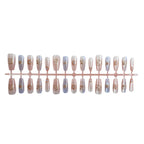 Press-On Nail Set Celestial Designs Glue & Multiple Sizes