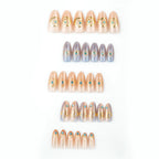 Press-On Nail Set Celestial Moon & Star Reusable & Easy Application