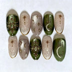 Press-On Nail Set Celestial Reusable 10-Piece