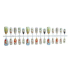 Press-On Nail Set Character & Floral Designs Multiple Sizes