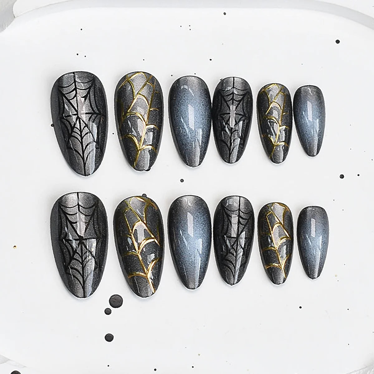 Press-On Nail Set Cherry Blossom 24-Piece Pre-Applied Adhesive