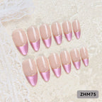 Press-On Nail Set Cherry Blossom 24-Piece Pre-Applied Adhesive