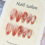 Press-On Nail Set Cherry Blossom 24-Piece Pre-Applied Adhesive