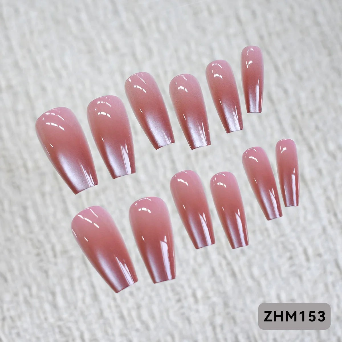 Press-On Nail Set Cherry Blossom 24-Piece Pre-Applied Adhesive