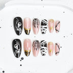 Press-On Nail Set Cherry Blossom 24-Piece Pre-Applied Adhesive