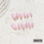 Press-On Nail Set Cherry Blossom 24-Piece Pre-Applied Adhesive