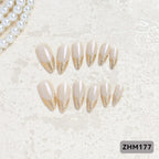 Press-On Nail Set Cherry Blossom 24-Piece Pre-Applied Adhesive