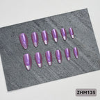 Press-On Nail Set Cherry Blossom 24-Piece Pre-Applied Adhesive