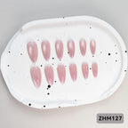 Press-On Nail Set Cherry Blossom 24-Piece Pre-Applied Adhesive
