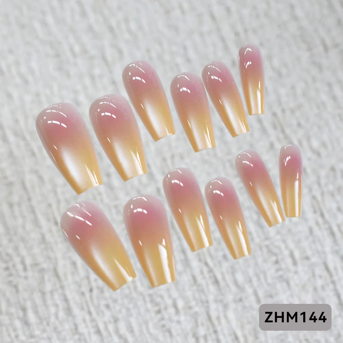 Press-On Nail Set Cherry Blossom 24-Piece Pre-Applied Adhesive