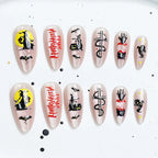 Press-On Nail Set Cherry Blossom 24-Piece Pre-Applied Adhesive