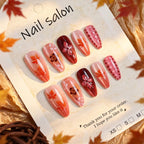 Press-On Nail Set Cherry Blossom 24-Piece Pre-Applied Adhesive