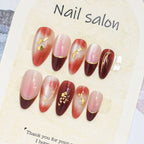 Press-On Nail Set Cherry Blossom 24-Piece Pre-Applied Adhesive