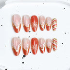 Press-On Nail Set Cherry Blossom 24-Piece Pre-Applied Adhesive