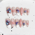 Press-On Nail Set Cherry Blossom 24-Piece Pre-Applied Adhesive