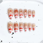 Press-On Nail Set Cherry Blossom 24-Piece Pre-Applied Adhesive