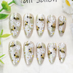 Press-On Nail Set Cherry Blossom 24-Piece Pre-Applied Adhesive